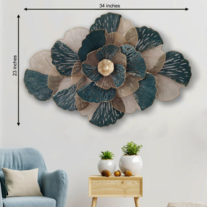 Botanical Dazzle Metal Wall Art Panel