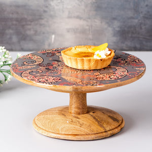 Cake stand for party | cake stand for cake cutting cup cake stand | Printed wooden dessert stand