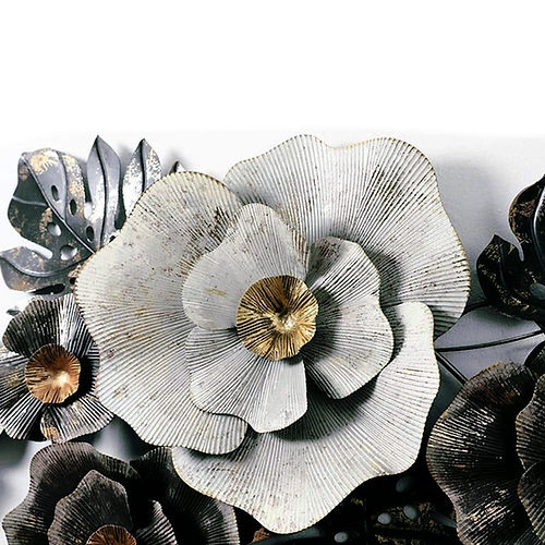 Nestique White Sapphire Metal Wall Art