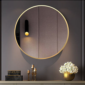 Nestique 20" Gold Round Mirror