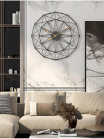Nestique Black Metal Wall Clocks