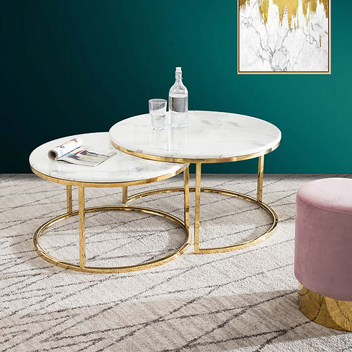 Nestique Marble Nesting Tables