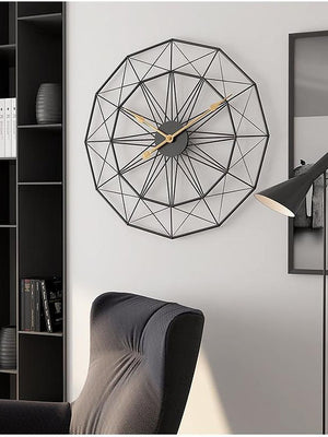 Nestique Black Metal Wall Clocks