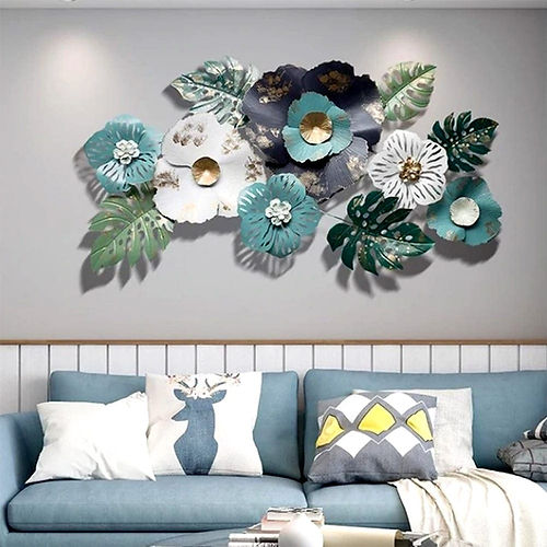 Nestique Natural Leaves Metal Wall Art