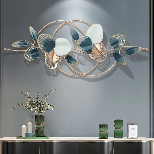 Nestique Modern Metal Leaves Wall Decor Metal Wall Art for Living room