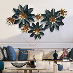 Nestique Lotus Flowers Wall Decor Metal Wall Art