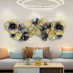 Nestique Black and Gold Wrought Iron Wall Art