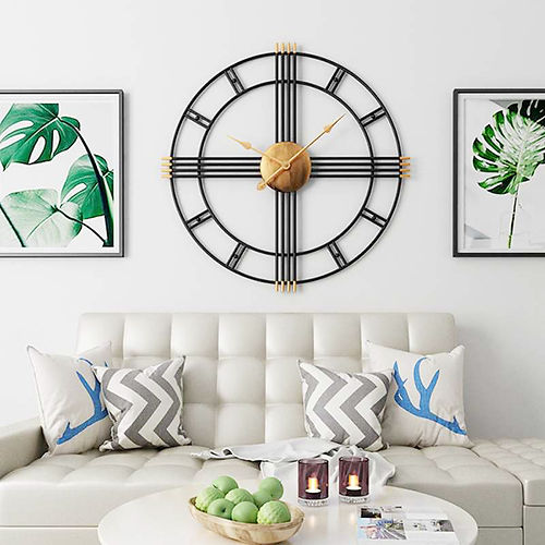 Nestique Metal iron work Wall clock