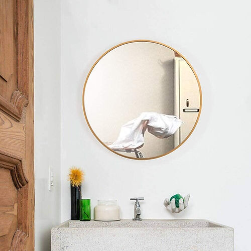 Nestique 20" Gold Round Mirror