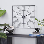 Nestique Black square Wall clock