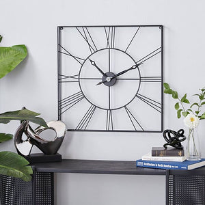 Nestique Black square Wall clock