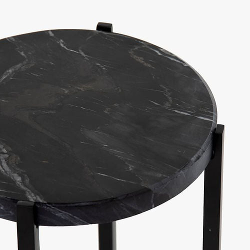 Nestique Round Marble Accent Table