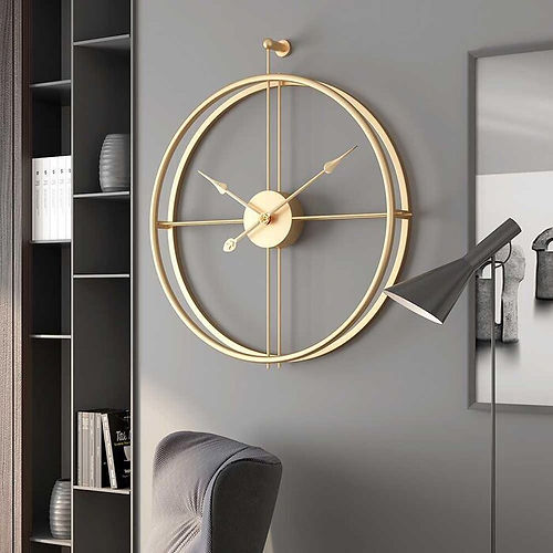 Nestique Gold round Wall clock