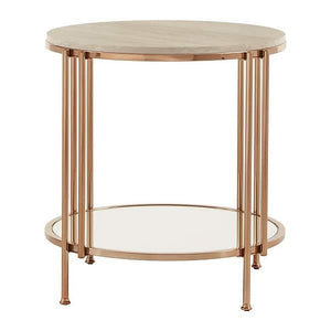 Galoy Amelia Round Marble Nesting Tables