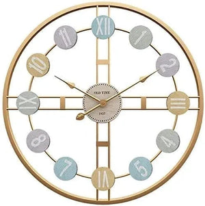 Colorful Numbers Wall Clock
