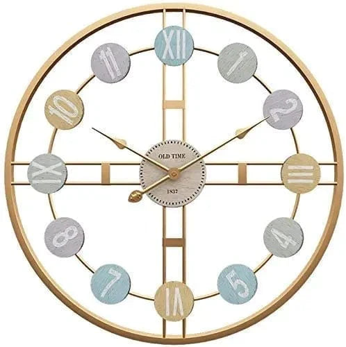 Colorful Numbers Wall Clock