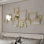 Nestique Special Multiple Golden Frames wall art (48 x 24 Inches)