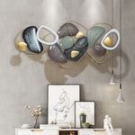 Nestique Multicolor Pile of Stones Metal wall Art (48 x 24 Inches)