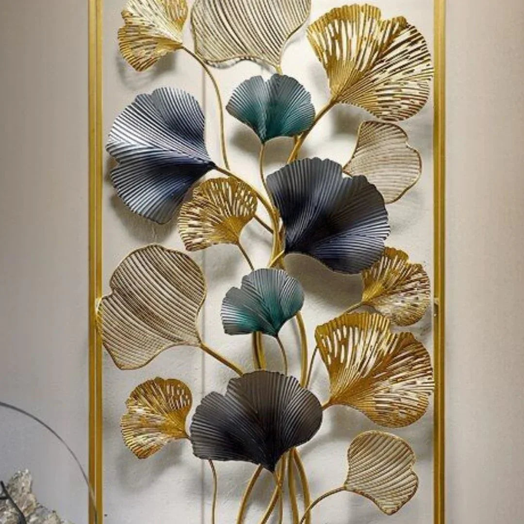 Nestique Multicolor Vertical Framed Metal wall Art (24 x 48 Inches)