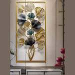 Nestique Multicolor Vertical Framed Metal wall Art (24 x 48 Inches)
