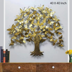 Nestique Metal Butterfly Tree Wall Art (40 x 40 Inches)