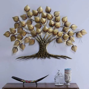 Nestique Metallic Wall Tree with LED ( 36 * 24 Inches )