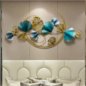 Nestique special Half moon leaf wall art (52 x 26 Inches)