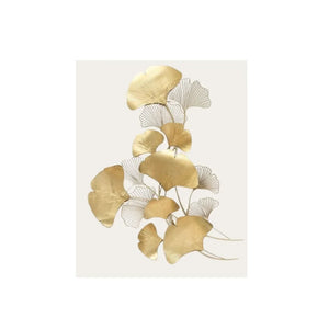 Nestique The Golden Metallic Furrow Vertical wall art (48 x 32 Inches)