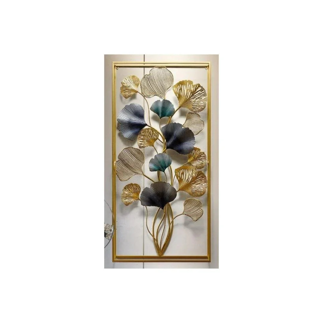 Nestique Multicolor Vertical Framed Metal wall Art (24 x 48 Inches)