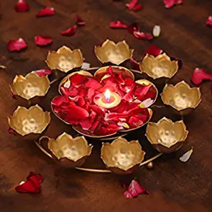 Nestique Metal Bowl Shaped Urli for Diwali Home Décor//Gifting//Showpiece