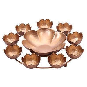 Nestique Metal Bowl Shaped Urli for Diwali Home Décor//Gifting//Showpiece