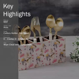 Wooden Cutlery Holder Multipurpose Spoon stand