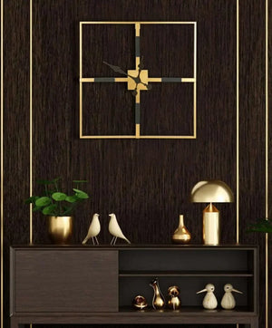 Square Metal Wall Clock