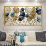 Craters Gold Metal Frame (50 X 24 Inches)