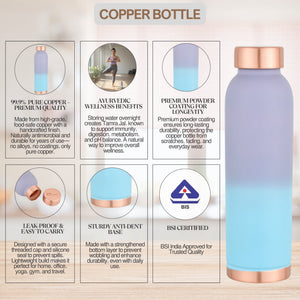 Nestique Copper Bottle – Lavender Frost Gradient
