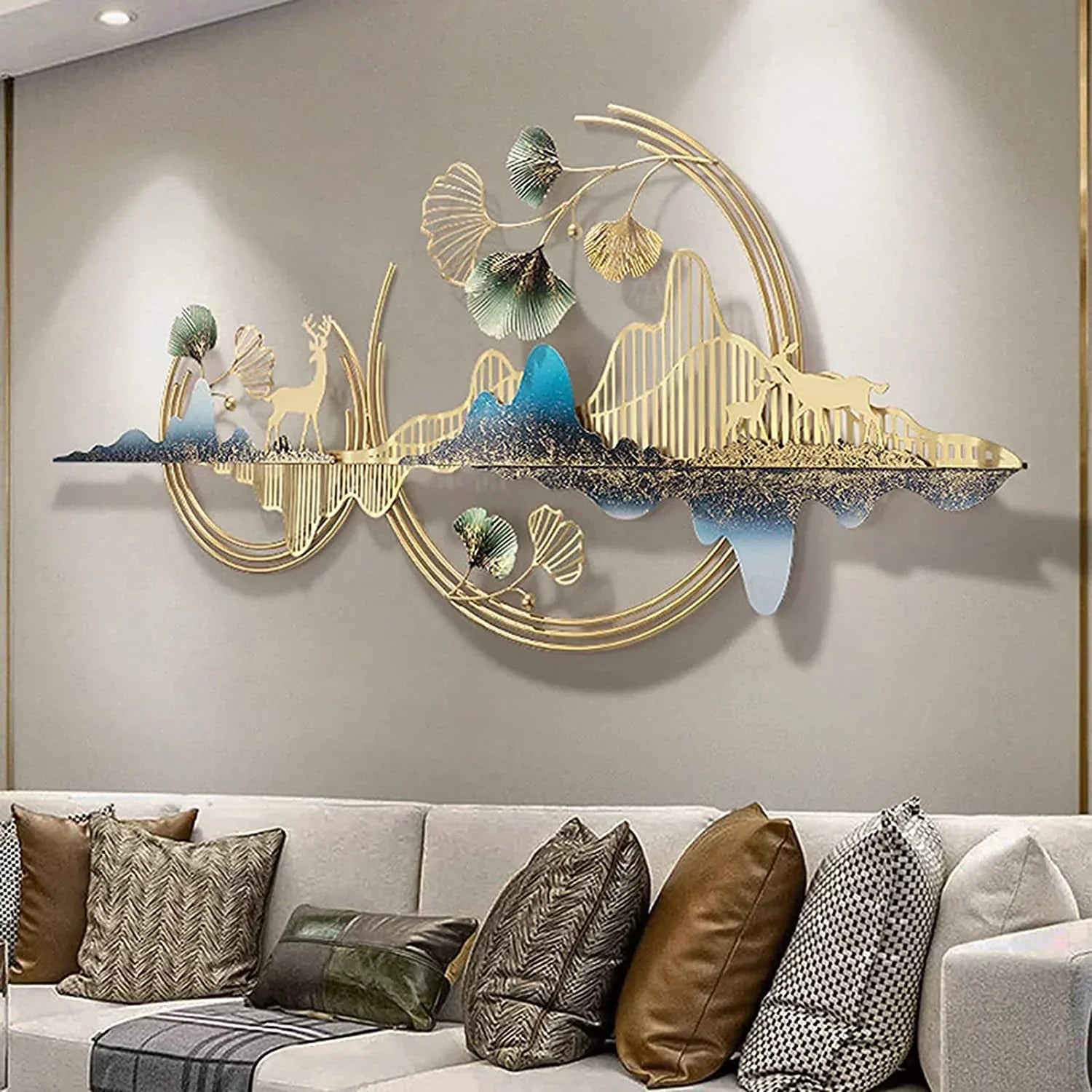 Ginko Leaf Metal Wall Art