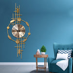 Golden Medley Metal Wall Clock