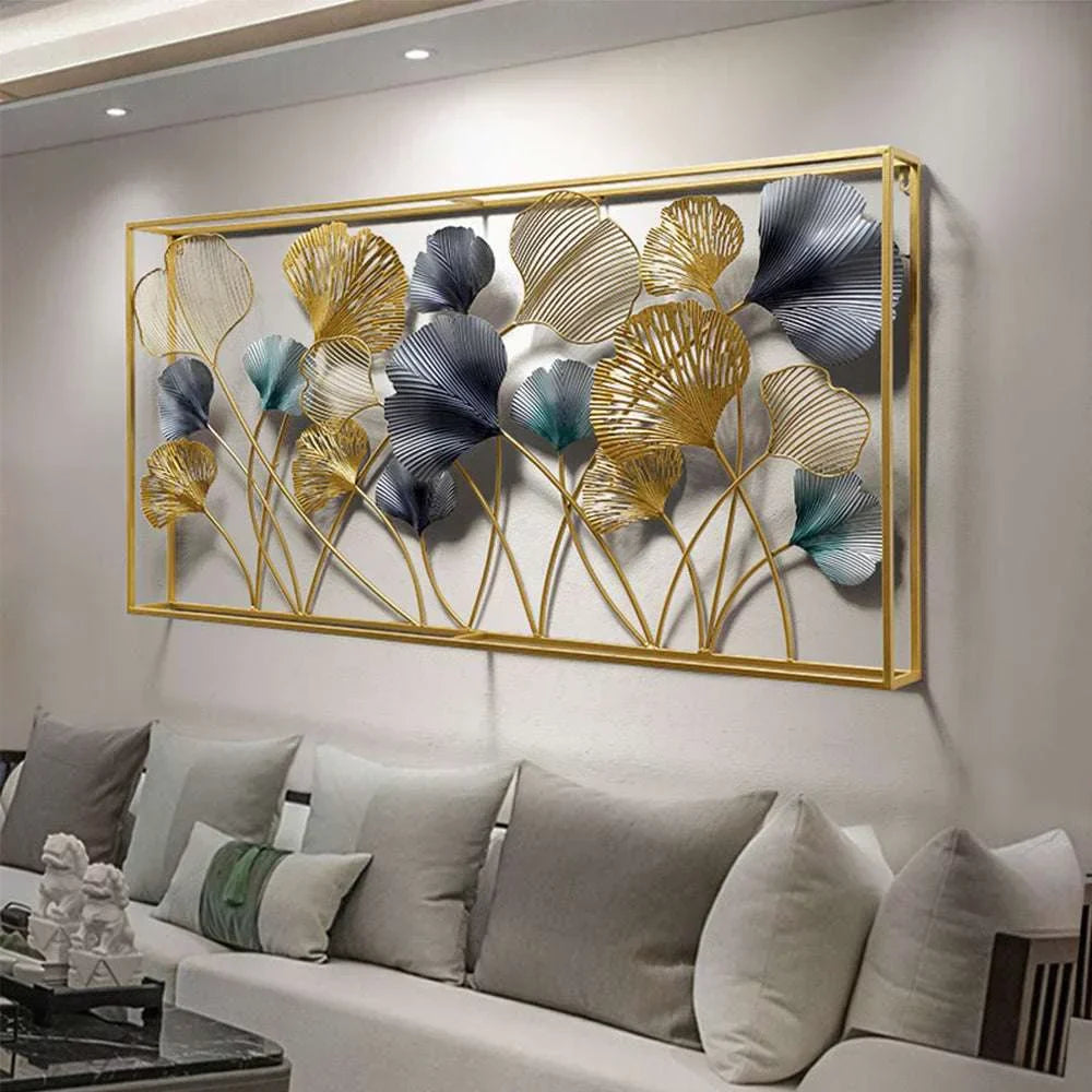 Craters Gold Metal Frame (50 X 24 Inches)