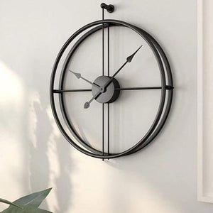 Nestique Black Round Wall clock