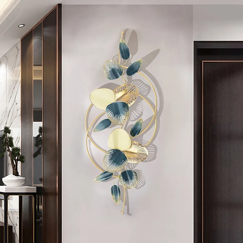 Nestique Modern Metal Leaves Wall Decor Metal Wall Art for Living room