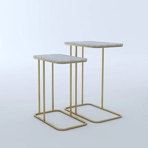 Nestique Elvis Gold Side Nesting Tables