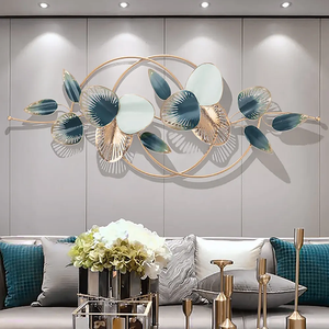 Nestique Modern Metal Leaves Wall Decor Metal Wall Art for Living room