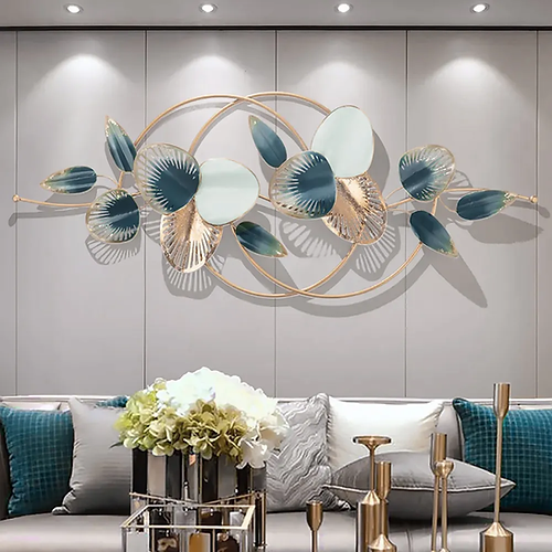 Nestique Modern Metal Leaves Wall Decor Metal Wall Art for Living room