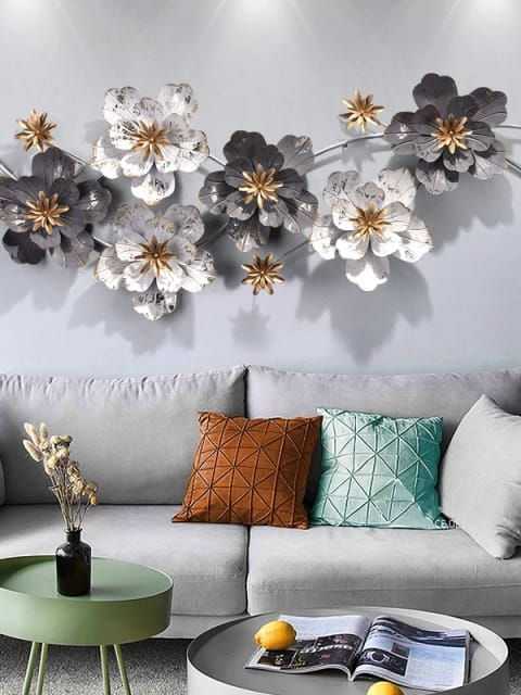 Nestique Black & white Metal Wall Art