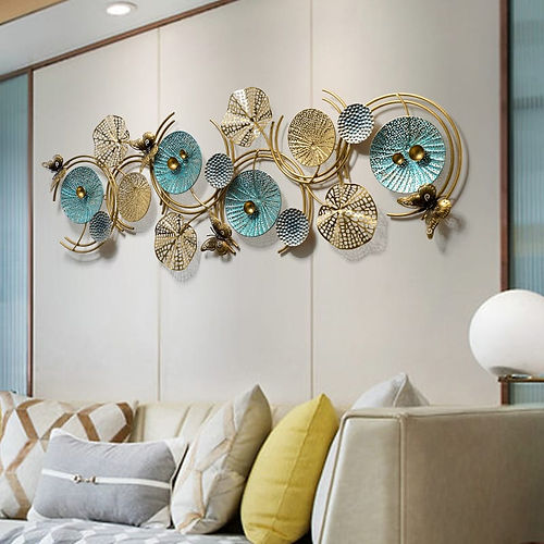 Nestique Golden Teal Metal Wall Art & Wall decor