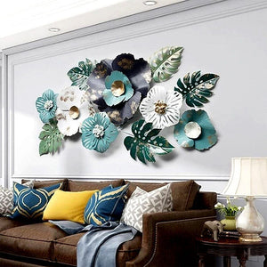 Nestique Natural Leaves Metal Wall Art