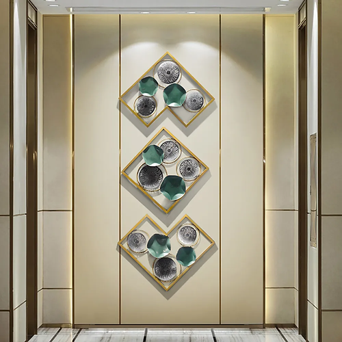 Nestique Lotus Leaves Wall Decor Metal Wall Art for Home Decor