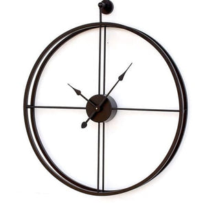Nestique Black Round Wall clock