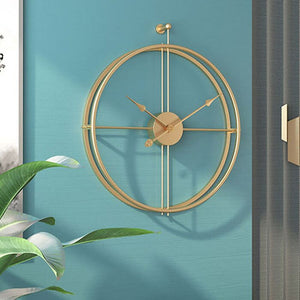 Nestique Gold round Wall clock