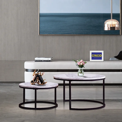 Nestique Marble Nesting Tables (Black)